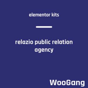 Relazio – Public Relation Agency Elementor Template Kit