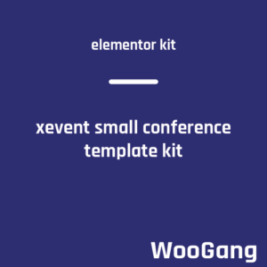 XEvent - Small Conference & Event Elementor Template Kit