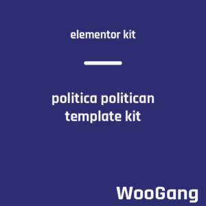 Politica - Politician & Public Servant Elementor Template Kit