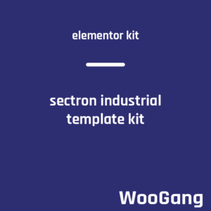 Sectron - Industrial Business Elementor Template Kit