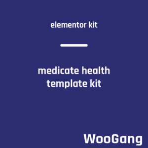Medicate - Health & Medical Elementor Template Kit