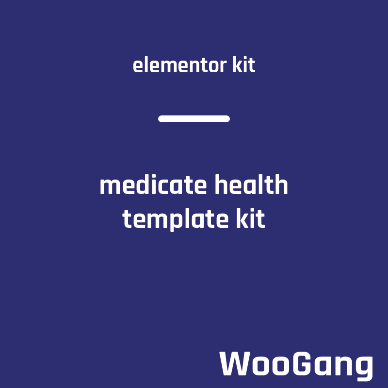 Medicate - Health & Medical Elementor Template Kit