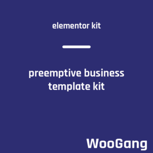 Preemptive - Business & Finance Elementor Template Kit