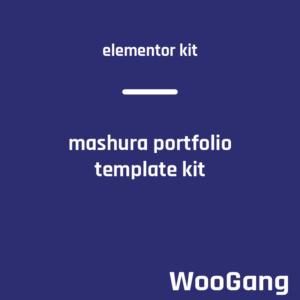 Mashura - Portfolio Elementor Template Kit