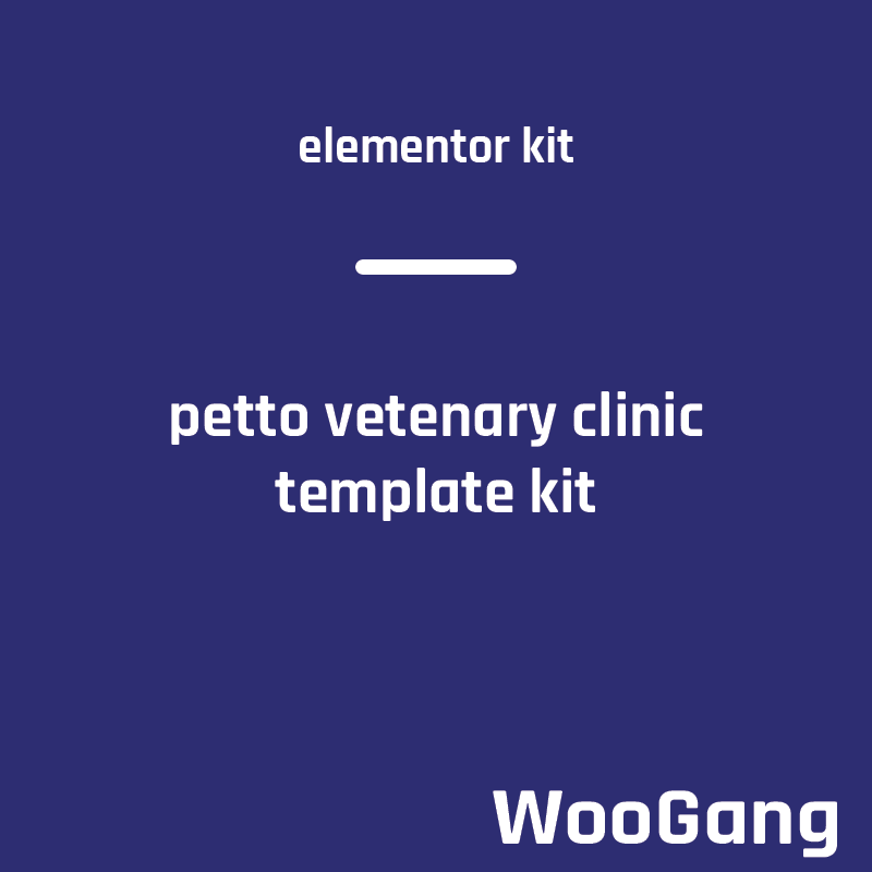Petto - Vetenary Pet Clinic Template Kit