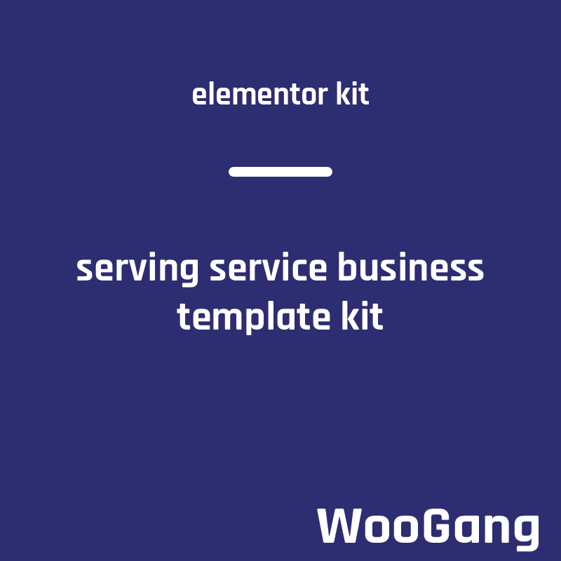Serving - Service & Business Template Kit