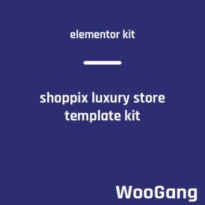 Shoppix - Luxury & Jewellery Shop Elementor Template Kit