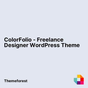 ColorFolio - Freelance Designer WordPress Theme