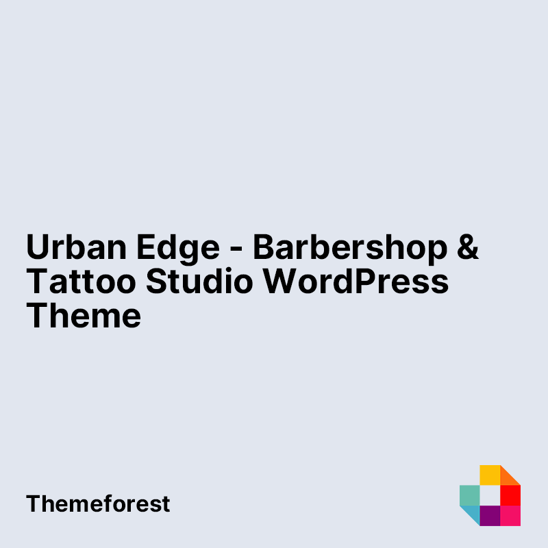 Urban Edge - Barbershop & Tattoo Studio WordPress Theme