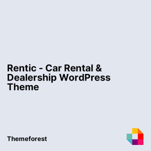 Rentic - Car Rental & Dealership WordPress Theme