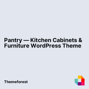 Pantry — Kitchen Cabinets & Furniture WordPress Theme