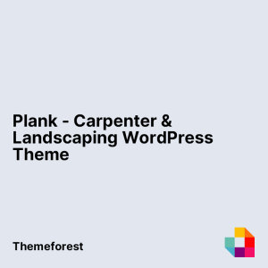 Plank - Carpenter & Landscaping WordPress Theme
