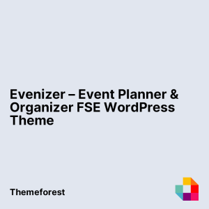 Evenizer – Event Planner & Organizer FSE WordPress Theme
