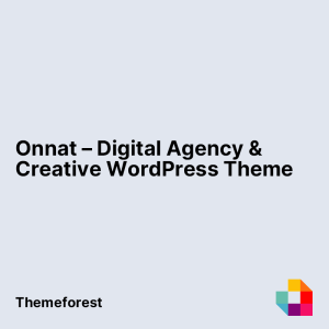 Onnat – Digital Agency & Creative WordPress Theme