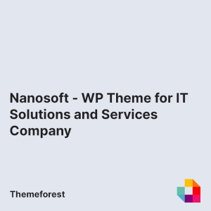 Nanosoft - WP Theme for IT Solutions and Services Company