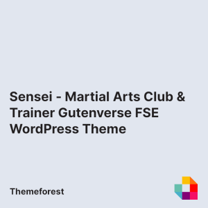 Sensei - Martial Arts Club & Trainer Gutenverse FSE WordPress Theme