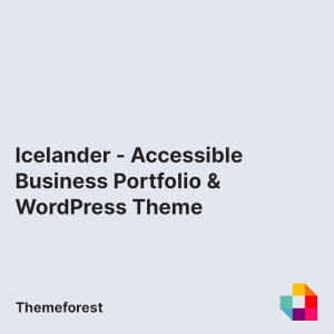 Icelander - Accessible Business Portfolio & WooCommerce WordPress Theme