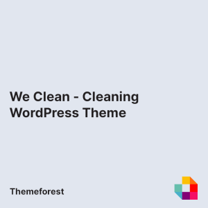 We Clean - Cleaning WordPress Theme