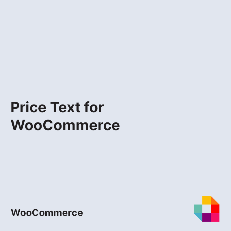 Price Text for WooCommerce