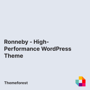 Ronneby - High-Performance WordPress Theme