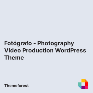 Fotógrafo - Photography Video Production WordPress Theme