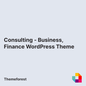 Consulting - Business, Finance WordPress Theme