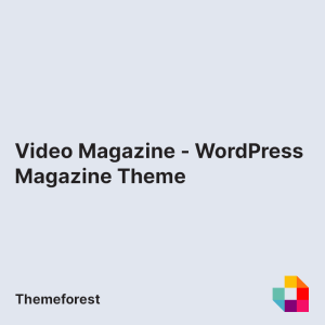 Video Magazine - WordPress Magazine Theme