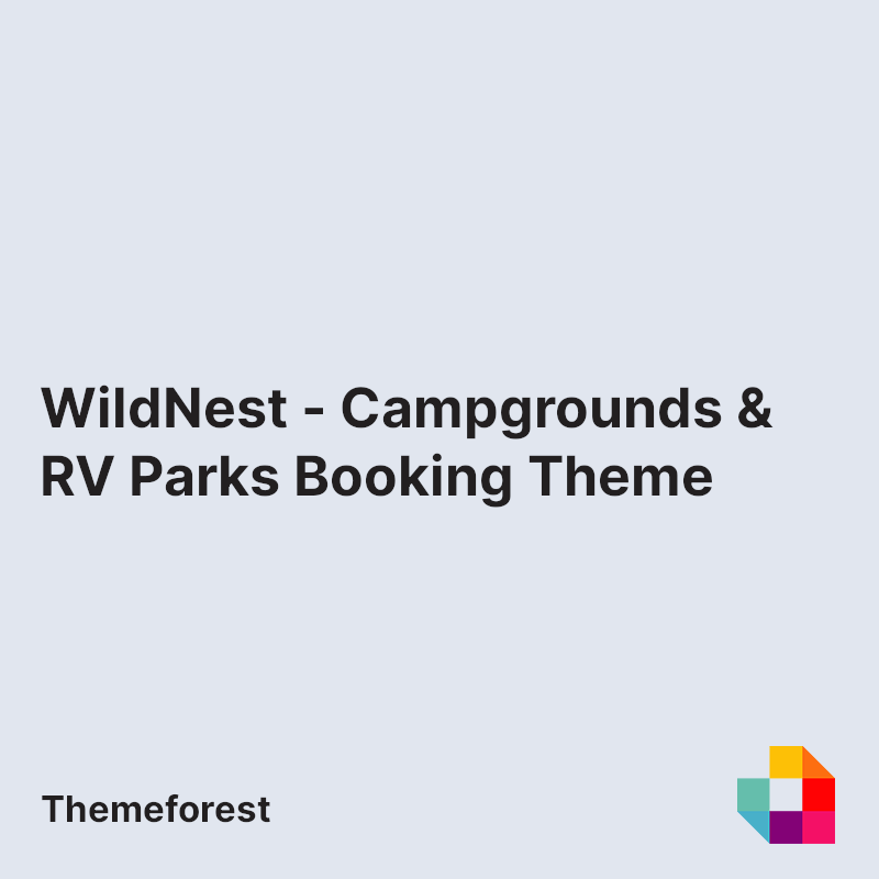 WildNest - Campgrounds & RV Parks Booking Theme