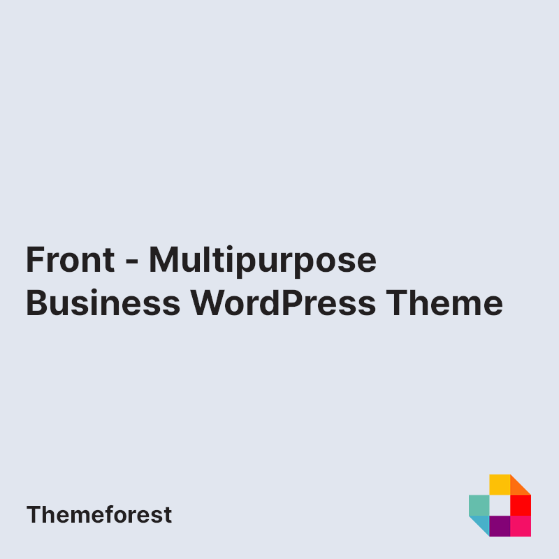 Front - Multipurpose Business WordPress Theme
