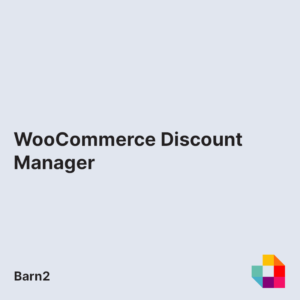 Barn2 WooCommerce Discount Manager